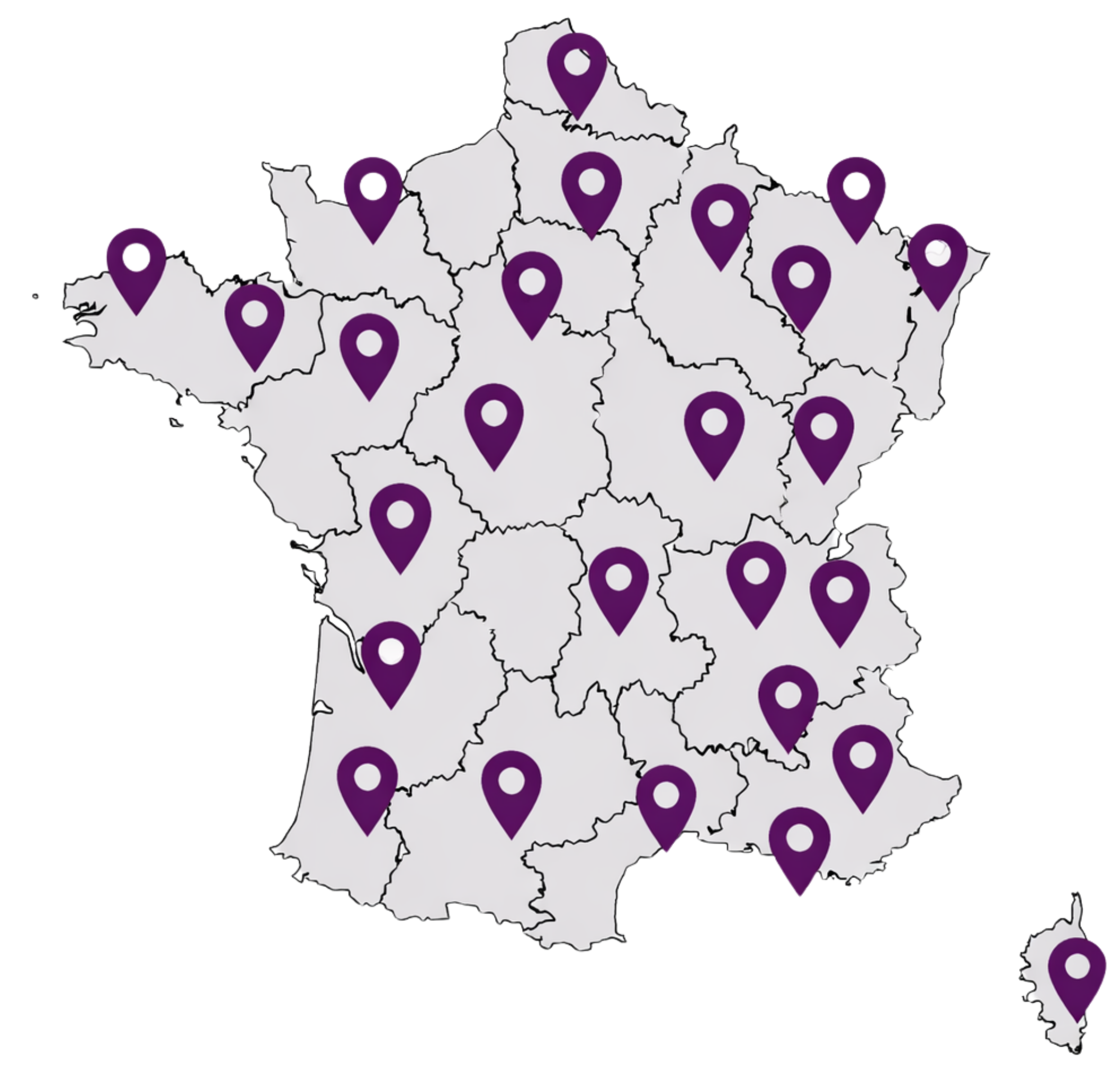Carte France Fleuron